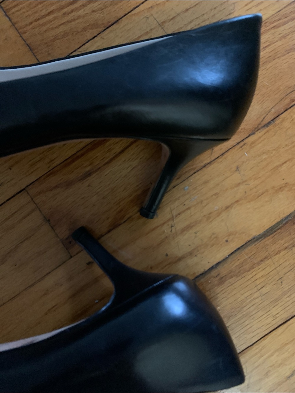 Cole Haan Black Leather Pumps 7.5 Heels 2.5” - Picture 5 of 6